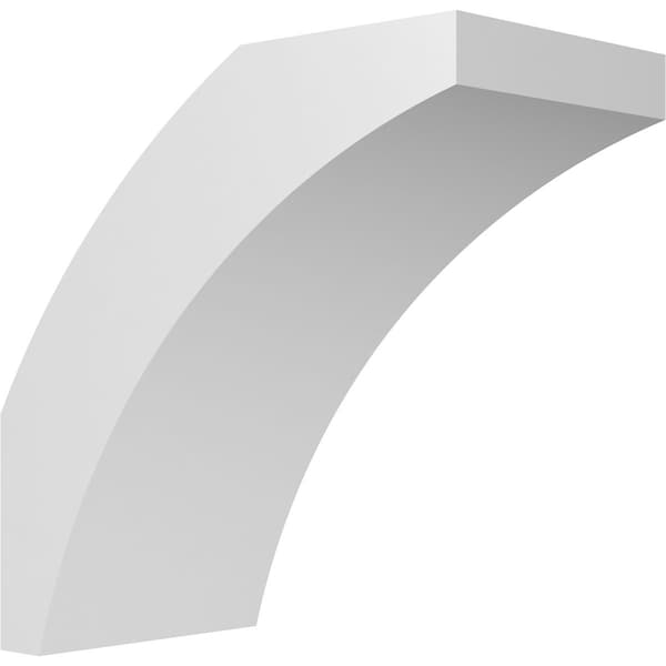 Ekena Millwork 5 1/2-in. W x 10-in. D x 10-in. H Thorton Architectural Grade PVC Knee Brace BRCP055X10X10THR - main